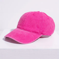 Solid Washed Baseball Cap for Outdoor Sports