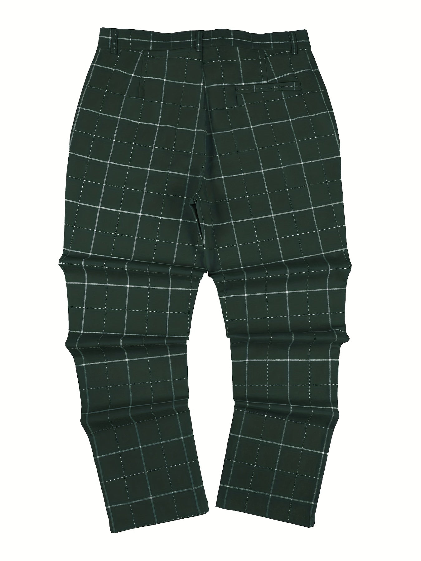 Men's Plaid Striped Slim Fit Trousers