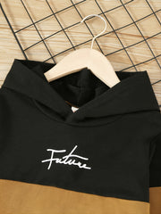 Toddler Boys Letter Graphic Hoodie & Sweatpants Set
