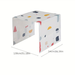 Geometric Flower Printed Fridge Dust Cover