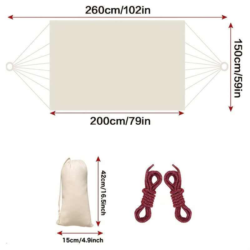 260 Outdoor Hammock Single & Double Adult Hammock Tree Straps