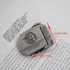 Canvas Belt Head Metal Smooth Buckle Automatic Buckle Woven Trouser Belt