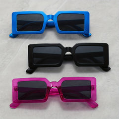 3pairs Square Hip hop Style Sunglasses Decorative Accessories