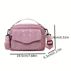 Bear Crossbody Bag Square Shoulder Bag Coin Purse for Girls