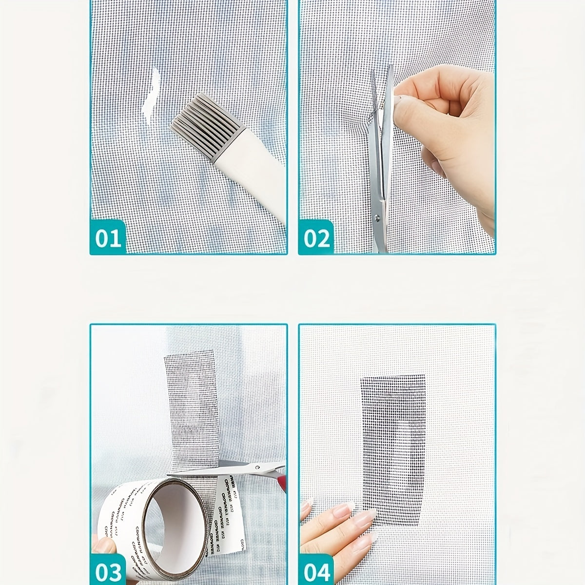Screen Repair Tape For Window Door Tears Holes Screen Mesh Repair Patch