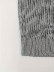 Solid Chunky Long Sleeve Cardigan with Pockets
