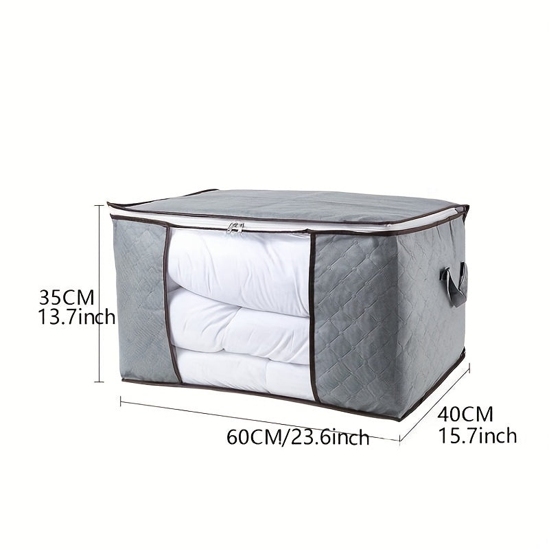 Large Capacity Clothes Organizer Zipper Dustproof Container