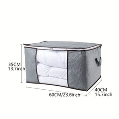 Large Capacity Clothes Organizer Zipper Dustproof Container