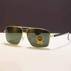 Metal Frame Gradient Aviator Sunglasses UV400