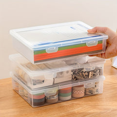 Transparent Plastic Stackable Pencil Case for Art Supplies