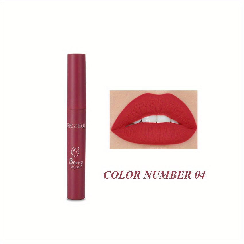 3-Pk Lip Glaze Soft Matte Finish Waterproof Long-Lasting Liquid Lipstick