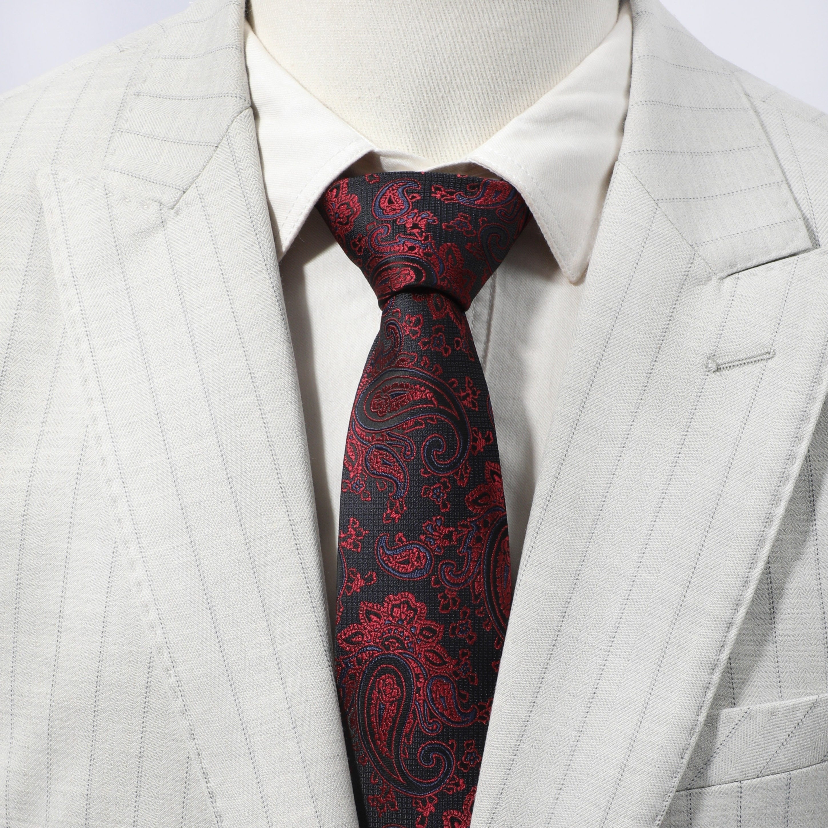 Men's Paisley Cashew Floral Ethnic Style Tie