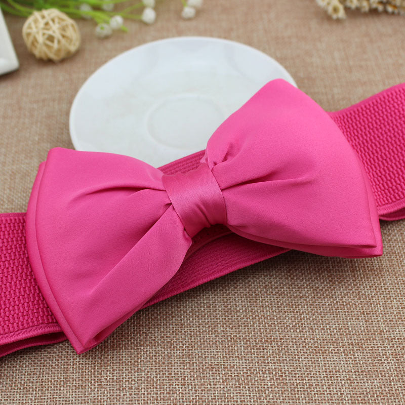 Casual Wide Belt Elastic Girdle Women Corset Dress Belts Waistband