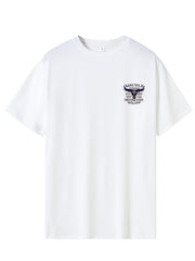 Men's Printed Sports T-shirt Stretch Round Neck Tee Shirt
