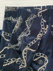 Blazer & Chain Print Pants 2 Piece Set