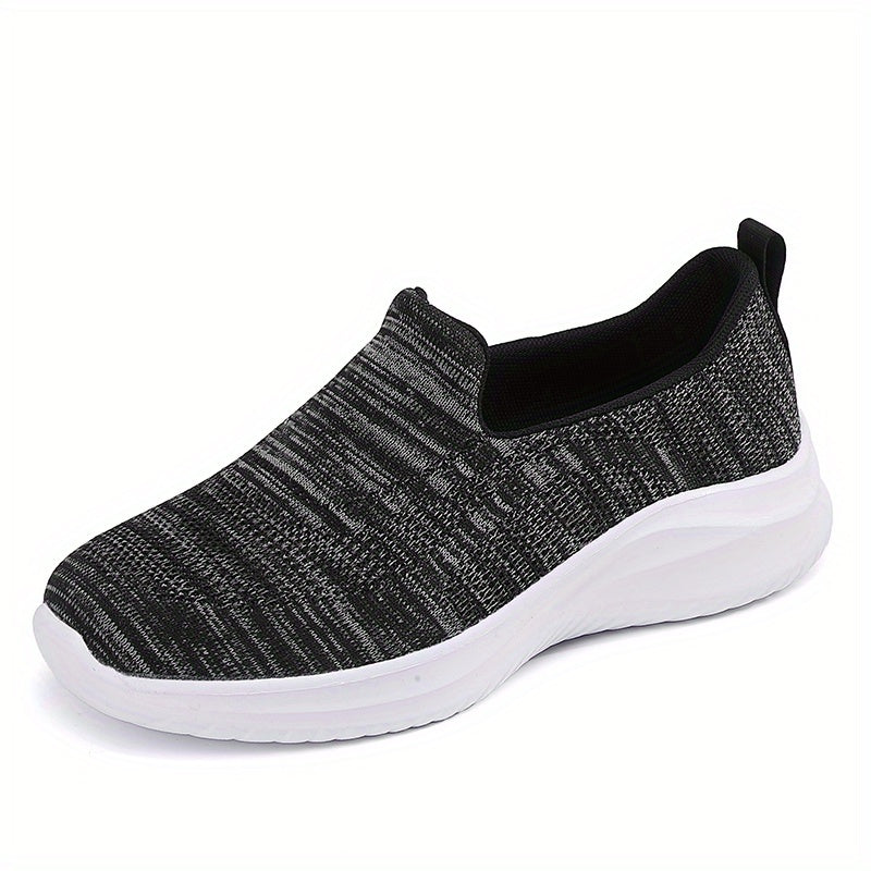 Women's Breathable Knit Slip-On Sneakers Lightweight Outdoor Shoes
