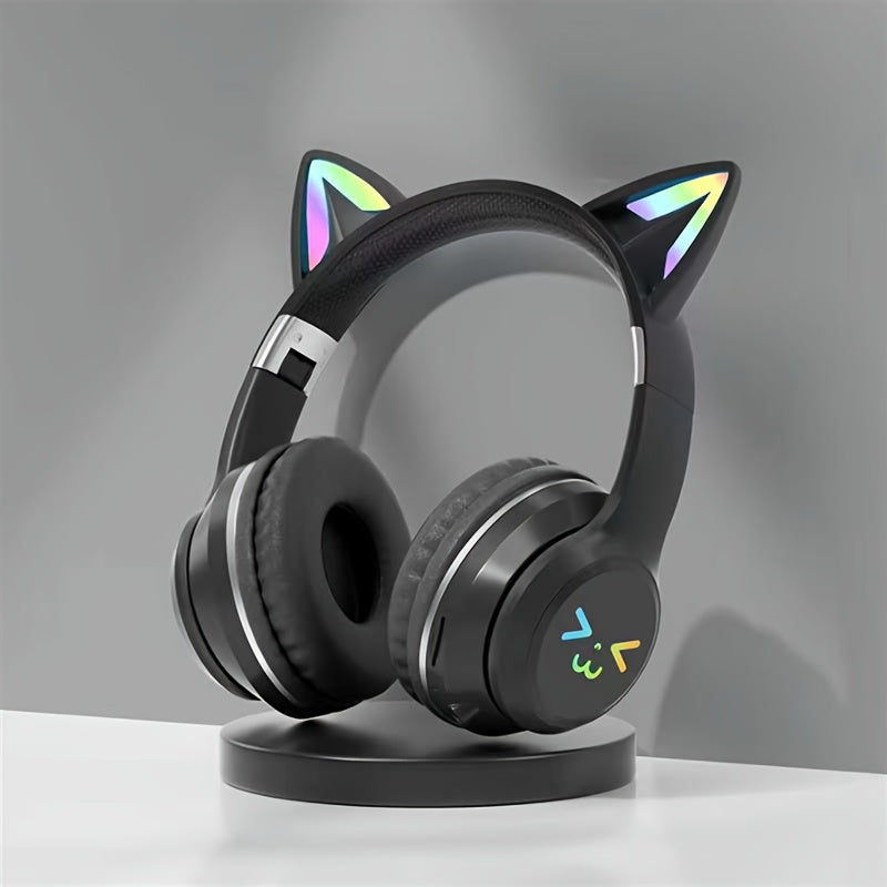 Colorful Cat Ear Earphones Wireless Headband Music Network