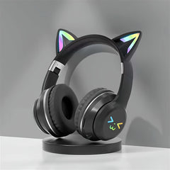 Colorful Cat Ear Earphones Wireless Headband Music Network