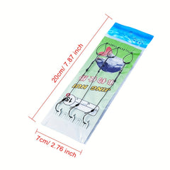 Stainless Steel Fishing Hooks Wire Set with 3 Hooks