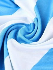 Kids Stripped Football Jersey Set Breathable Quick-drying Outfits for Soccer