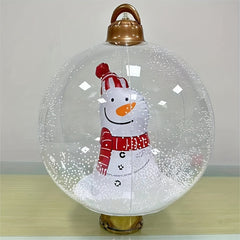 1pc Inflatable Christmas Ball with LED Lights and Remote Control