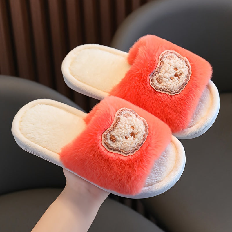Kids Bear Cozy House Slippers Anti-skid Indoor Shoes