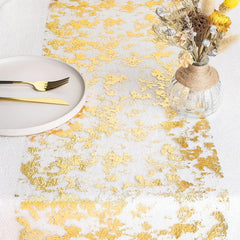 Golden Glitter Mesh Table Runner Roll - Wedding Baby Shower Party Supplies