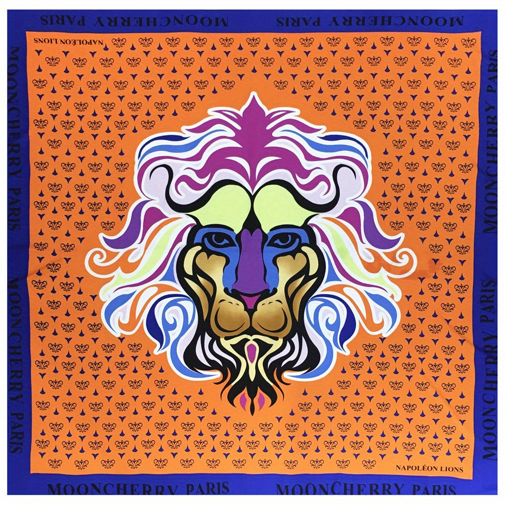 Lion Bandana Silk Tube Top Casual Shawl Scarf Wrap