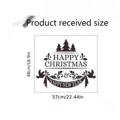 Christmas Theme Window Sticker HAPPY CHRISTMAS Vinyl Sticker