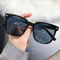 Square Sunglasses Clear Jelly Frame Anti Glare Glasses UV400
