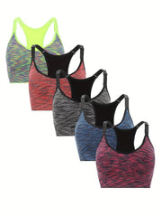 5pcs Wireless Sports Bras for Women