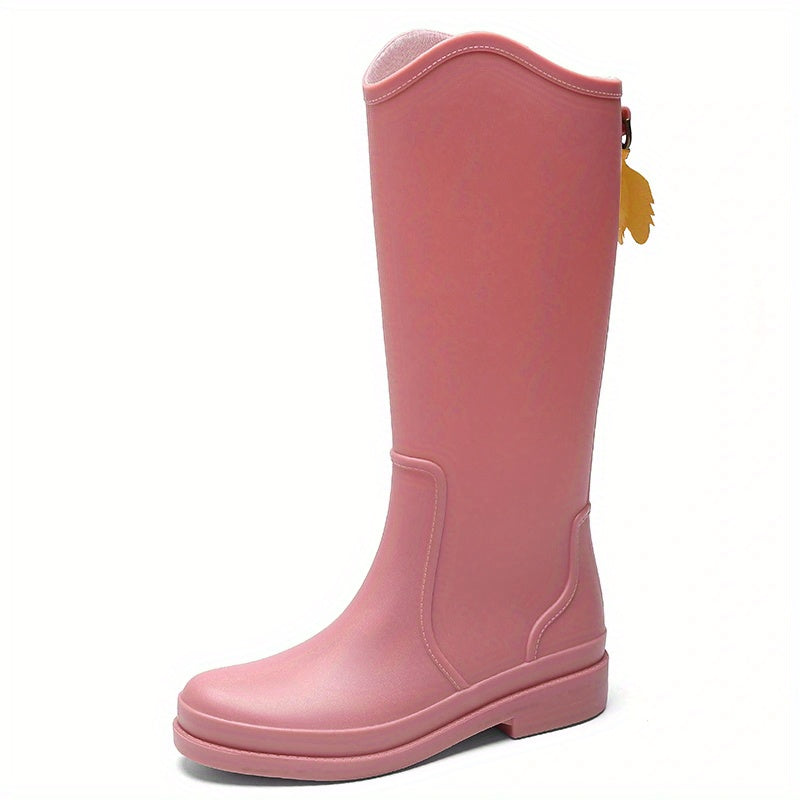 Women's Waterproof High Top Rain Boots Comfortable Non-slip Outdoor Boots