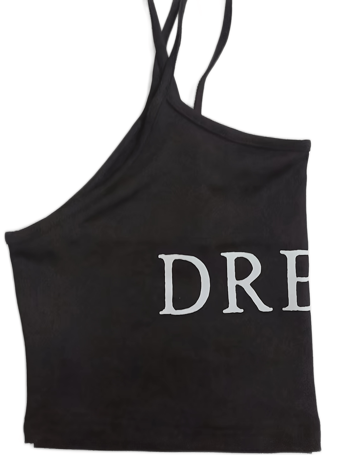 Letter Print Crop Cami Sports Top