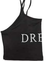 Letter Print Crop Cami Sports Top