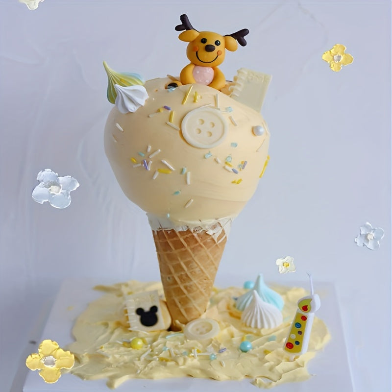 1pc Donut Ice Cream Cake Stake Holder Bracket Birthday Cake Dessert