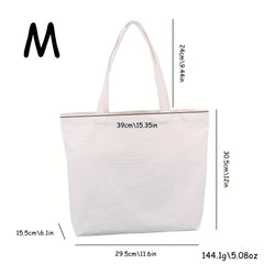 Thickened Canvas Portable Shopping Bag Blank DIY