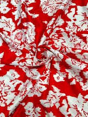 Women's Plus Floral Print Button Up Maxi Shirt Dress