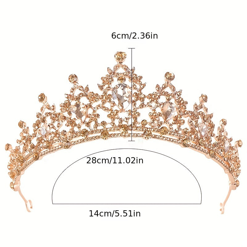 Crystal Wedding Crown Rhinestone Hairband Headband Girls Princess Tiara