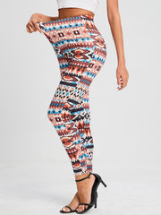 Boho High Waist Leggings Slim Fit Workout Leggings
