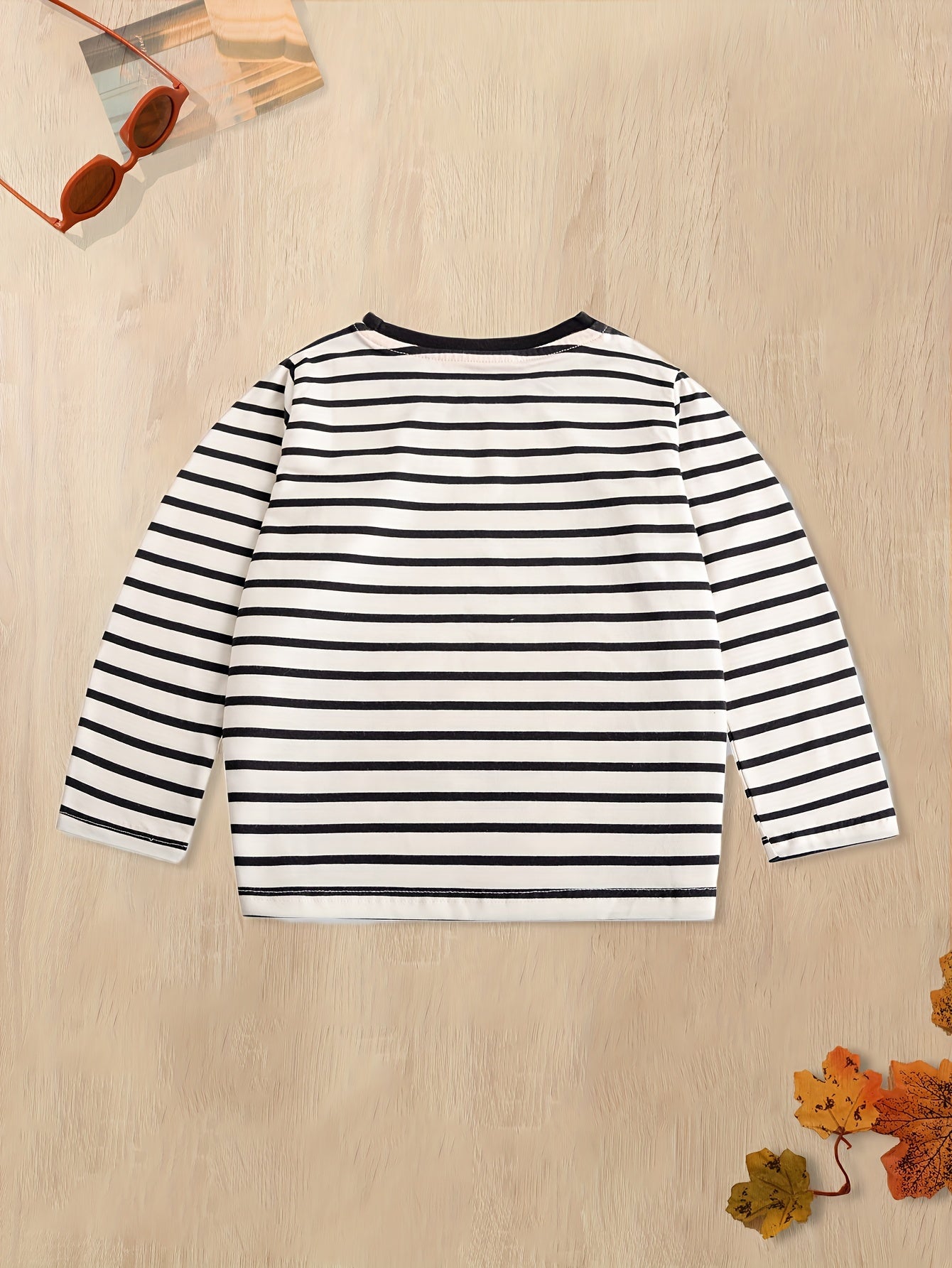 Boys Cartoon Lion Long Sleeve T shirt Striped Cotton Top