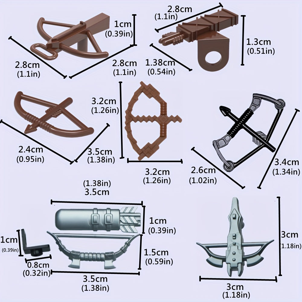 Ancient Warrior Bow and Arrow Set Hero Movies Mini Building Blocks Toy DIY