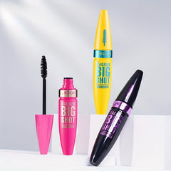 3pcs Mascara Set 3 Brush Head Types Smudge Proof Long Lasting Eye Makeup
