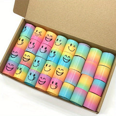 15pcs Mini Spring Rings Stacking Puzzle Gift Set with Fun Toy Pattern