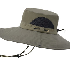 Men's Big Brim Sun Hat for Outdoor Mountaineering and Cycling