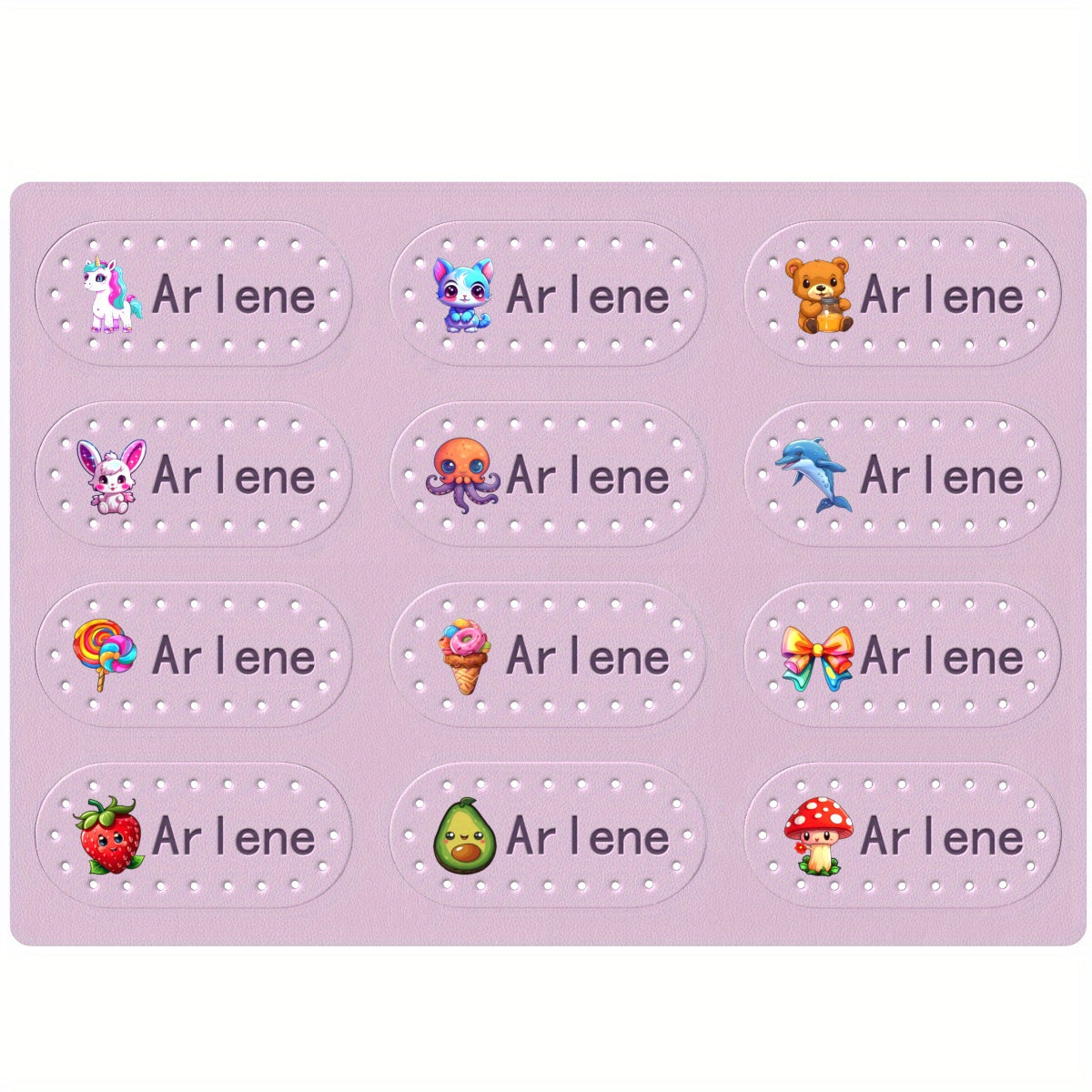 Custom Name Stickers for Kids School Clothes and Bags