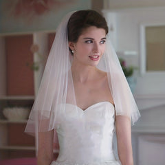 Baroque Wedding Veil 2 Tiers Bride Veil Long Veil Wedding Decal