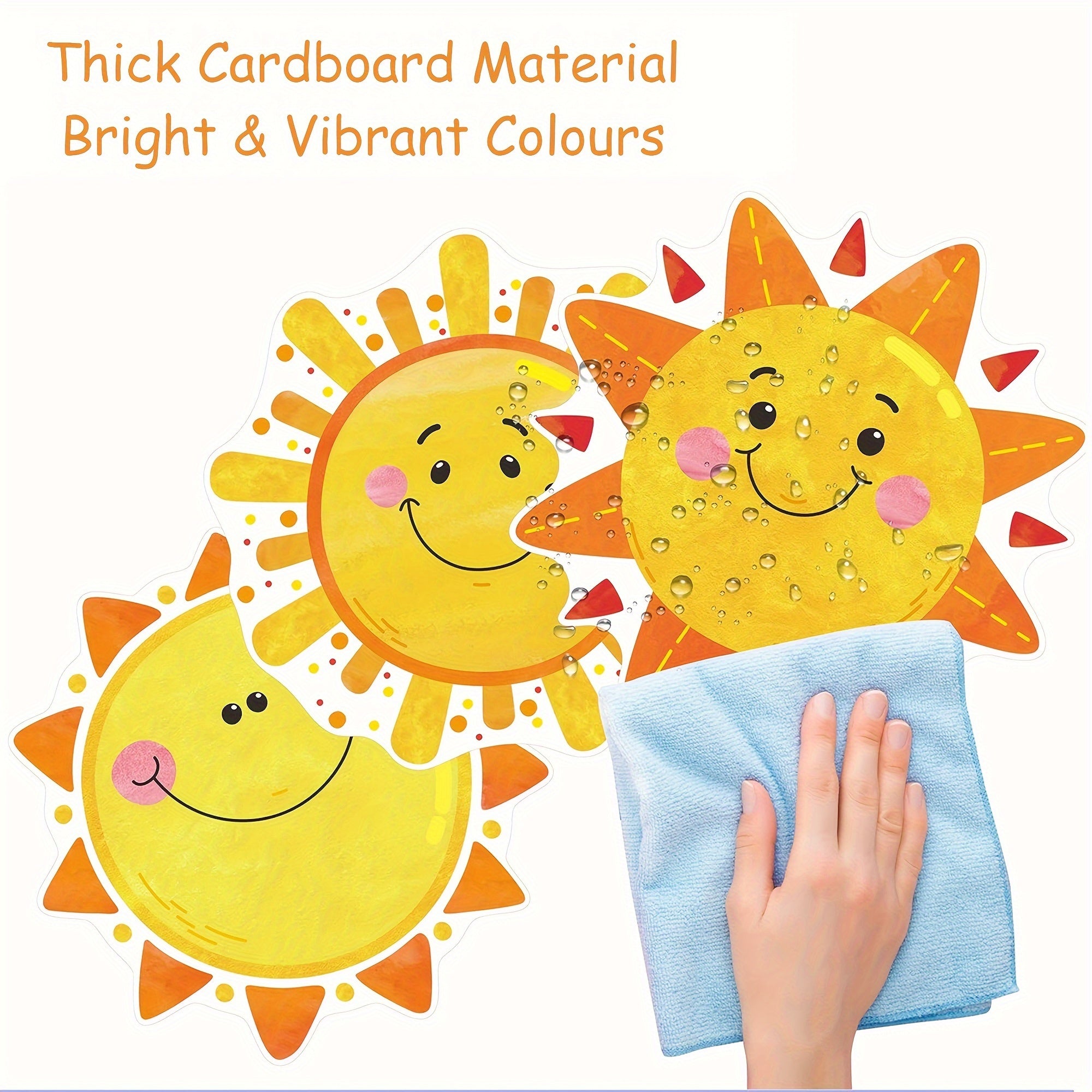 20 PCS Sun Cutouts Bulletin Board Decoration DIY Art Crafts School Theme Party