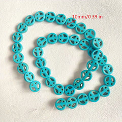 Peace Turquoise Beads Loose Natural Stone Beads DIY Jewelry Making