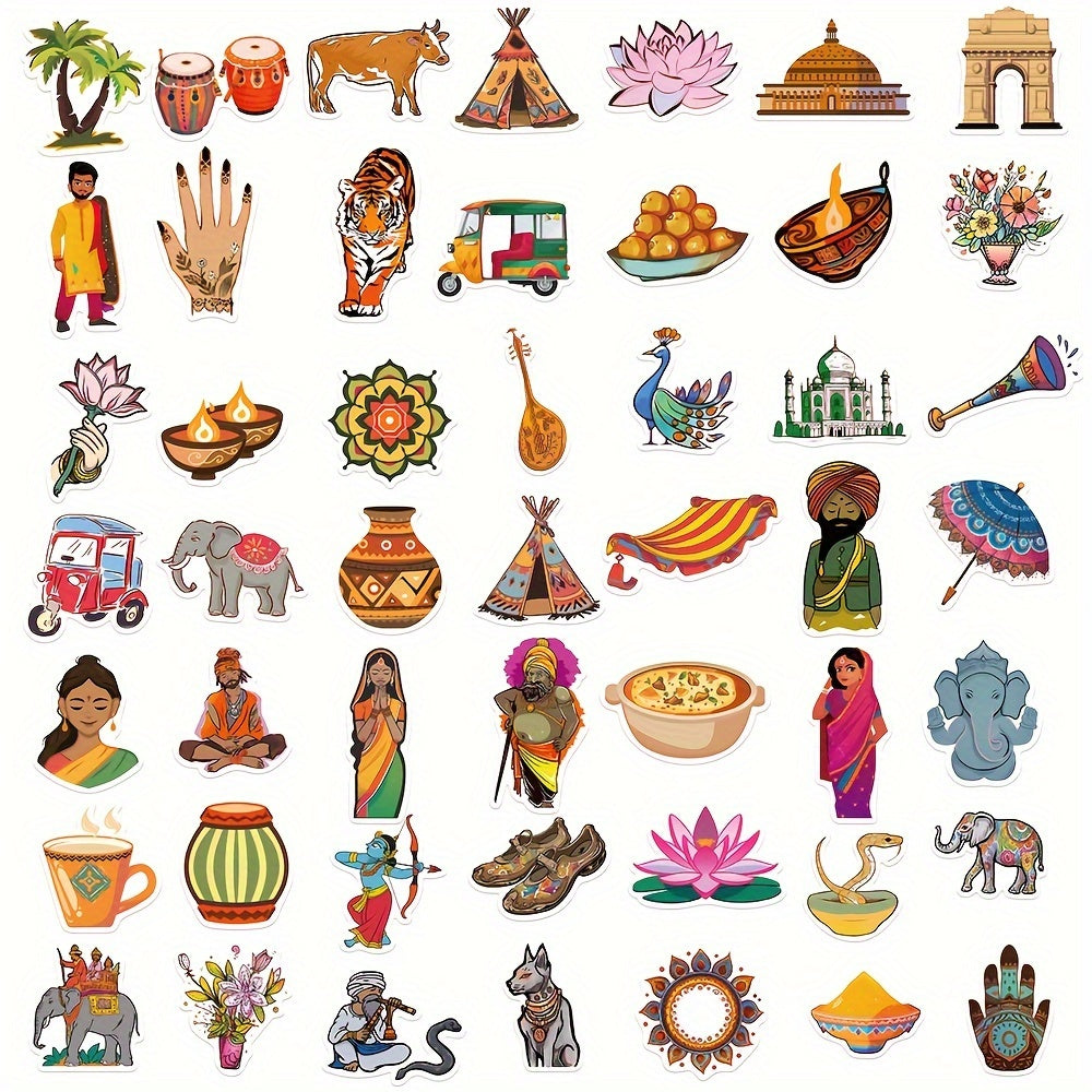 50pcs Waterproof Cartoon Graffiti Stickers for Guitar Skateboard Phone