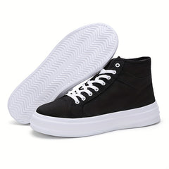 Women's Canvas High Top Lace Up Board Shoes